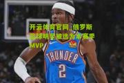 开云体育官网_俄罗斯篮球明星被选为本赛季MVP